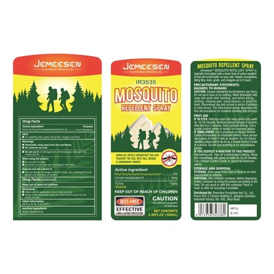 Label (Jemeesen Mosquito Repellent Spray)